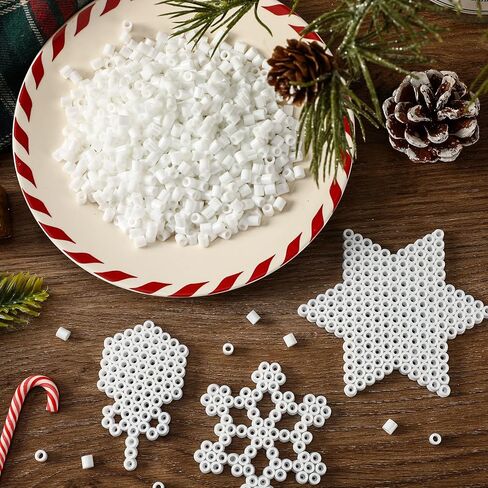 AUGSUN Fuse Beads, 1500Pcs Black White Melty Beads 5mm Iron Beads for Arts and Crafts in Kuwait