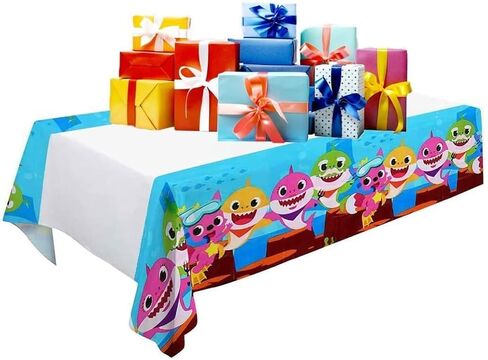 "24pcs" - 1PC Shark Birthday Lanner - 5pcs Shark Foil & 12pcs بالونات اللاتكس - 6pcs Shark Swirls - زينة عيد ميلاد القرش - زينة حفلات القرش. in Saudi Arabia