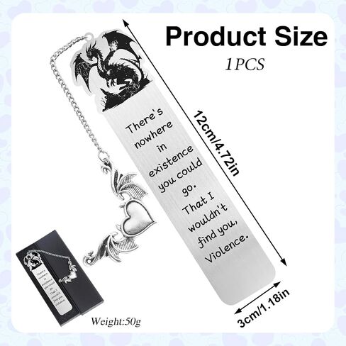Dragon Wing Bookmark Gifts - Dragon Gifts for Men Boys Kids Male Friends Fantansic Bookmarks for Book Lovers Cool Wing Birthday Valentines Easter Graduation Present in Saudi Arabia