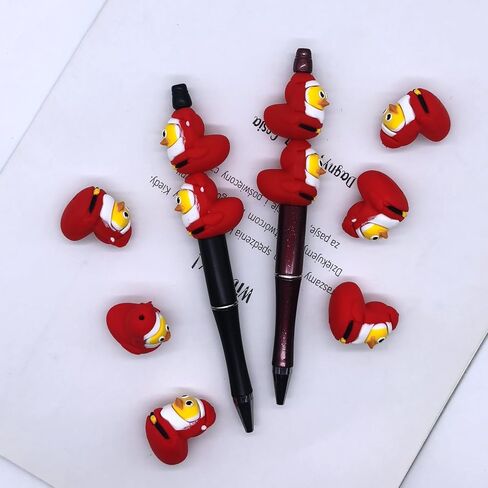 10 Pcs 3D Football Silicone Focal Beads for Pens Bulk, Cute Loose Rubber Rugby Shaped Bead for Beadable Beaded Pen Keychain Making in Kuwait