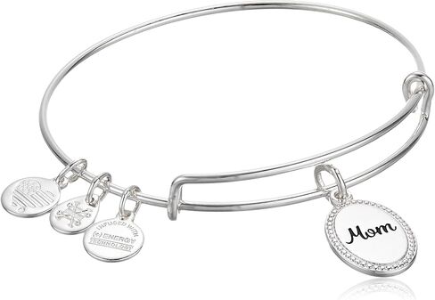 Alex and Ani A21BILY13SAG، لأنني أحبك STEPMOM سوار الإسورة القابل للتوسيع، الذهب العتيق اللامع، الذهب، الأساور in Kuwait