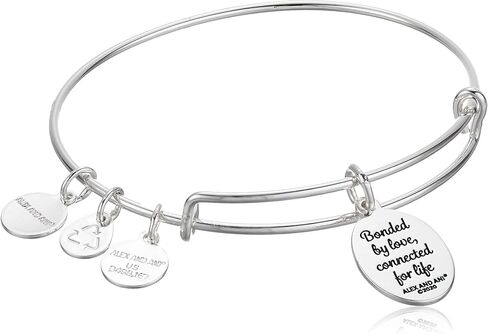 Alex and Ani A21BILY13SAG، لأنني أحبك STEPMOM سوار الإسورة القابل للتوسيع، الذهب العتيق اللامع، الذهب، الأساور in Kuwait