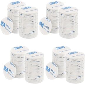 100 قطعة من وسادات الشريط الإسفنجي اللاصق الدائرية 3M مقاس 30 × 30 مم - حل تثبيت متعدد الاستخدامات وآمن مع التصاق قوي in Kuwait
