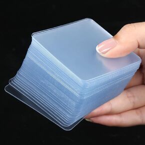 Double Sided Mounting Tape Squares -Pack of 80, 2-3/8" Strong Adhesive Pad for Walls, Double Stick Pad Waterproof Removable, Sticky Nano Gel Pads,Clear Industrial Double Tape,（ 60mm ）