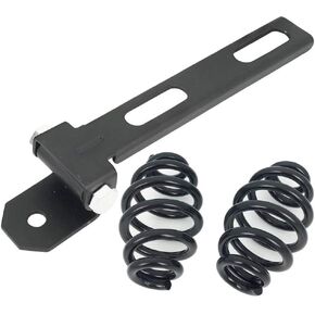Pair of Black 3" Seat Springs Solo Seat Brackets For Chopper Bobber Custom