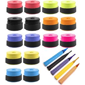 Baseball Bat Grip Tape, Badminton Handle Wrap, 16 Rolls of Adhesive Backed Baseball Grip Tape, 8 Colors Softball Bat Wrap Grip Tape, Universal Size Handle, Aluminum or Wooden Bat Wrap Grip Tape