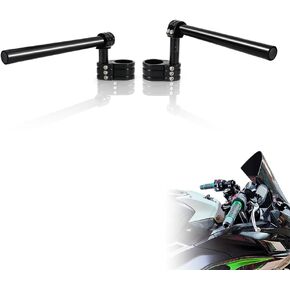 Xitomer 0-3cm(1.2") Adjustable Clip-On HandleBar Universal Fit For CBR 250R 2011 2012 2013 / CBR300R 2014 2015 2016, Fit for Ninja250R 08-12 /Ninja300R 13-21, Adjustable HandleBar (37mm)