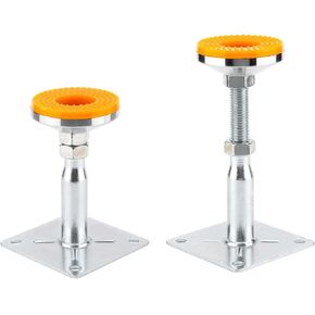 2 Pack Anti-Slip Shock Absorption,Adjustable Support Jack for The Floor,Floor Straightener,RV Step Stabilizer,Mini Screw Jack Adjustable Height 5.7" to 8"