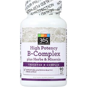 365 Everyday Value, High Potency B-Complex, 90 ct