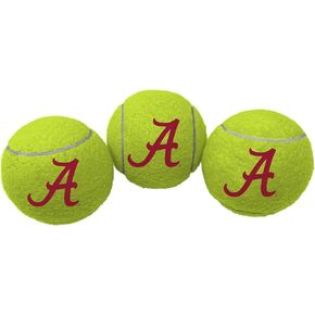 3 Pack Tennis Balls | Officially Licensed | Great for Dogs & Tennis Players (Alabama Crimson Tide)