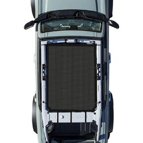 مظلة شمسية مناسبة لسيارة Bronco 2021 2022 ذات 4 أبواب، شبكة علوية لتظليل الشمس لسيارة Ford Bronco، شبكة Sunsahde عالية التحمل (أسود) in Kuwait