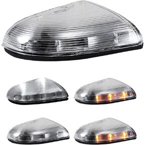 Driver Side Mirror Turn Signal Light Replacement for Dodge Ram 1500 2500 2009 2010 2011 2012 2013 2014 2015 2016 2017 2018 Classic - LED Left Clear Lamp 68064948AA 68064949AA