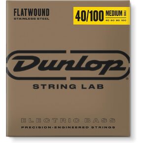 Jim Dunlop Flatwound Medium Scale 40/100 Light 4/SET Bass Guitar Strings (DBFS40100M)