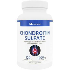 Chondroitin Sulfate 1200mg 120 Vegan Capsules. 99% Purity Chondroitin. Joint Health.