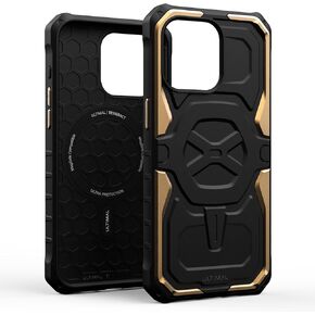 ULTIMAL Case Compatible with iPhone 15 pro max 6.7'', Military Shockproof Case with Sporty Metal Frame Design Compatible with Magsafe, Rugged Slim Cover for Men (Green/Black) in Kuwait