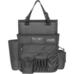 LA Police Gear Patrol Car/Truck Seat Gear Organizer Bag, Durable Tactical Portable Front Seat Squad Car Duty Gear Organizer
