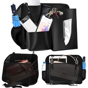 Car Handbag Holder Between Seats,Dual-Side Car Organizer Between Seat,Automotive Consoles Organizer, Car Console Organizer for Backseat Frontseat