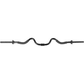 CAP Barbell RB-48T2B Super Curl Bar, Black, 48"