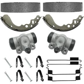 M MATI Front Brake Wheel Cylinders Shoes Springs Pins for Suzuki QuadRunner 250 LT-F250 LT-4WD LT-F250F 2x4 4x4 54540-19B00 54540-19B10 54400-19830