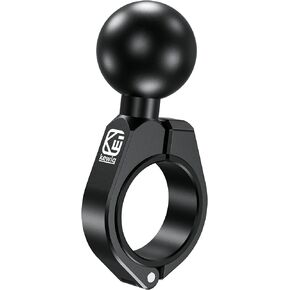 BRCOVAN Aluminum Alloy Medium Bar Clamp Mount with 1.5'' TPU Ball, Fit on ATV UTV 1.26''/1.375''/1.5''/1.65'' Roll Cage & Handlebar, Compatible with RAM Mounts C Size 1.5'' Ball Double Socket Arm
