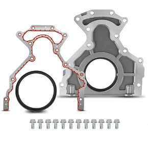 Rear Main Seal Cover Kit with Gasket Compatible with Chevrolet Corvette Camaro Silverado Tahoe GMC Buick Cadillac Hummer Isuzu Pontiac