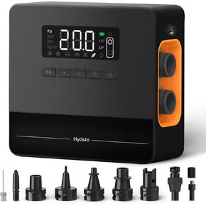20PSI SUP Electric Air Pump, High Pressure Paddle Board Pump, 150PSI Portable Air Compressor, Battery Powered Cordless Inflation Deflation Tire Inflator for Paddle Board Pump, Kayak, Car, Ball