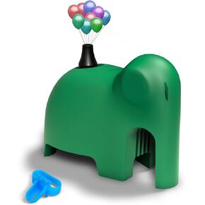 منفاخ بالون كهربائي على شكل فيل من ليكي، منفاخ هواء محمول مع قوس بالون وأدوات إكليل لتزيين الحفلات (أخضر بحري) in Kuwait