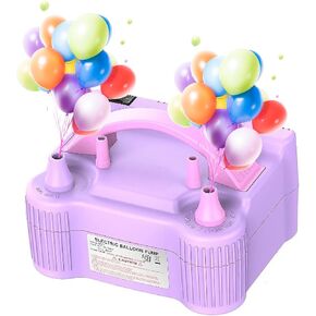 منفاخ بالون الهواء، منفاخ بالون كهربائي محمول بفوهة مزدوجة منفاخ كهربائي 110 فولت 600 وات للديكورات والحفلات والرياضة in Kuwait