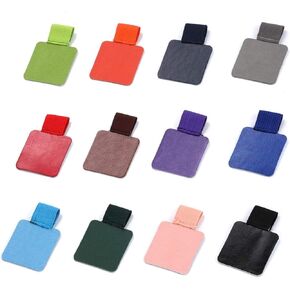 Pen Loop Holder Set, 12 Pack Self-Adhesive Pencil Holder Elastic Design for Notebooks, Journals, Calendars with 12 Colors (12 Pcs)