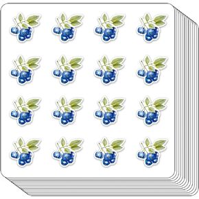 Blueberry Berries Healthy Food Planner Stickers, 0.5in Monthly Scrapbooking Arts 208-Pack
