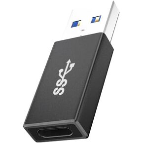 2 حزمة من محول USB C أنثى إلى USB A ذكر - محول USB 3.2 عالي السرعة لنقل البيانات 10 جيجابت في الثانية وشحن سريع 60 وات، متوافق مع Apple/iPhone/iPad