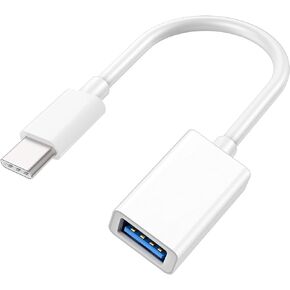 USB-C to USB Adapter for iPhone 15 Pro Max MacBook Pro Air 2023 iMac iPad Mini Pro, Apple MFi Certified USB OTG Cable Converter Support Camera, Card Reader, USB Flash Drive, MIDI Keyboard (White)