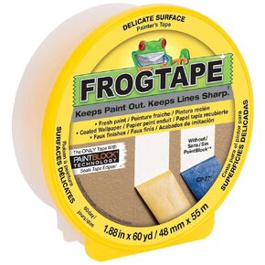 FROGTAPE Delicate Surface Painter's Tape, Yellow, 1.41 in. x 60 yd, 10 Rolls (242836)