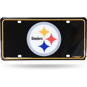 Rico Industries NFL Football Pittsburgh Steelers Primary Metal Tag 6 x 11.5-"