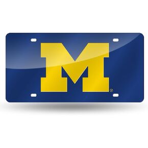 Rico Industries NCAA Unisex-Adult Laser Inlaid Metal License Plate Tag