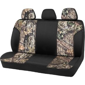 أغطية مقاعد مموهة منخفضة الظهر من Mossy Oak، متوافقة مع الوسائد الهوائية، تناسب الجميع، تناسب معظم مقاعد الدلو - مصنوعة من قماش أكسفورد الممتاز المقاوم للتمزق - منتج مرخص رسميًا in Kuwait