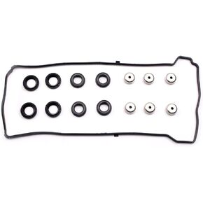 VS50614R Valve Cover Gasket Set Compatible with 2002-2013 Honda Accord Civic CR-V Element Crosstour 2004-2015 Acura CSX ILX RDX RSX TSX 2.0L 2.4L 12341-R40-A00