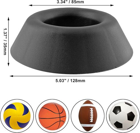 Ball Stand Holder, Sports Ball Storage Black Plastic Display Holder in Saudi Arabia