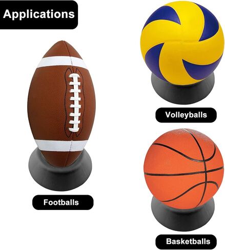 Ball Stand Holder, Sports Ball Storage Black Plastic Display Holder in Saudi Arabia