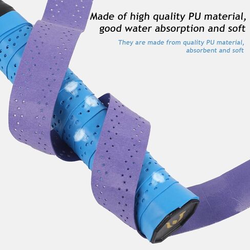 Tennis Grip Tape for Rackets, Tennis Handle Anti-Slip Wrap Grip Tape Tennis Racket Grip Tape Badminton Tennis Racquet Grips Overgrip in Saudi Arabia