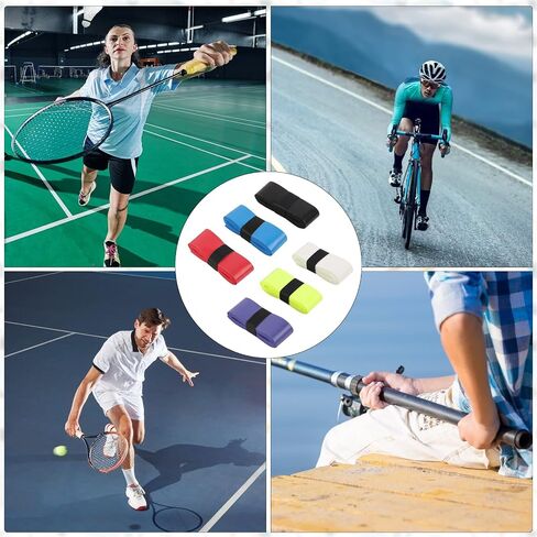 Tennis Grip Tape for Rackets, Tennis Handle Anti-Slip Wrap Grip Tape Tennis Racket Grip Tape Badminton Tennis Racquet Grips Overgrip in Saudi Arabia