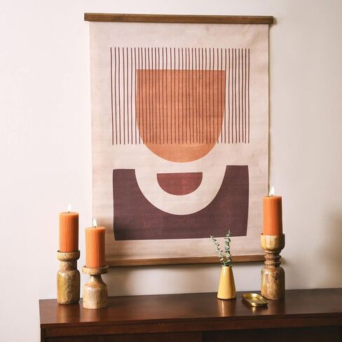 حامل شموع على شكل عمود من الخشب الرئيسي + ميسا، مجموعة مكونة من 3 قطع in Kuwait