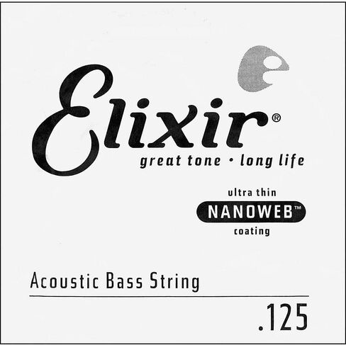 Elixir® Strings 80/20 Bronze Acoustic Bass Single String with NANOWEB® Coating (.125) in Saudi Arabia