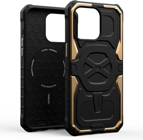 ULTIMAL Case Compatible with iPhone 15 pro max 6.7'', Military Shockproof Case with Sporty Metal Frame Design Compatible with Magsafe, Rugged Slim Cover for Men (Green/Black) in Kuwait