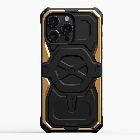 ULTIMAL Case Compatible with iPhone 15 pro max 6.7'', Military Shockproof Case with Sporty Metal Frame Design Compatible with Magsafe, Rugged Slim Cover for Men (Green/Black) in Kuwait