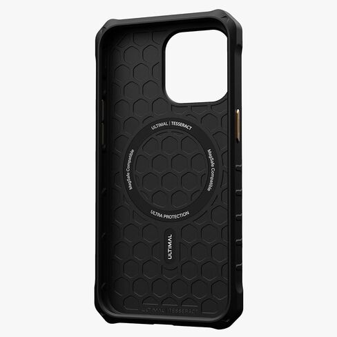 ULTIMAL Case Compatible with iPhone 15 pro max 6.7'', Military Shockproof Case with Sporty Metal Frame Design Compatible with Magsafe, Rugged Slim Cover for Men (Green/Black) in Kuwait