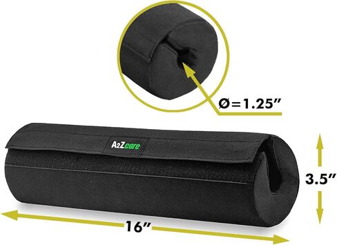 وسادة القرفصاء من A2ZCARE - وسادة واقية للرقبة والكتف لدعم القرفصاء والطعنات ودفعات الورك - أسود in Kuwait