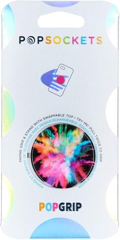 PopSockets Phone Grip with Expanding Kickstand, Multicolor PopGrip - Glitter Pastel Nebula in Saudi Arabia