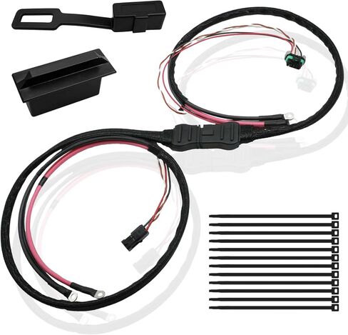 42014 42015 48295 مجموعة أسلاك كابل البطارية الجانبية للشاحنة والمحراث - 4 دبابيس كابل الطاقة، متوافق مع محراث الثلج Western SnowEx Fisher Blizzard in Kuwait