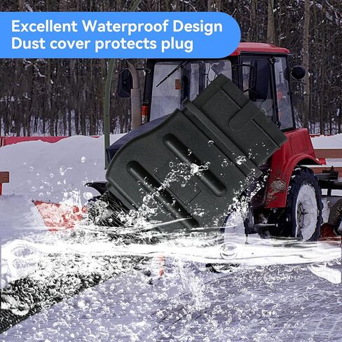 42014 42015 48295 مجموعة أسلاك كابل البطارية الجانبية للشاحنة والمحراث - 4 دبابيس كابل الطاقة، متوافق مع محراث الثلج Western SnowEx Fisher Blizzard in Kuwait